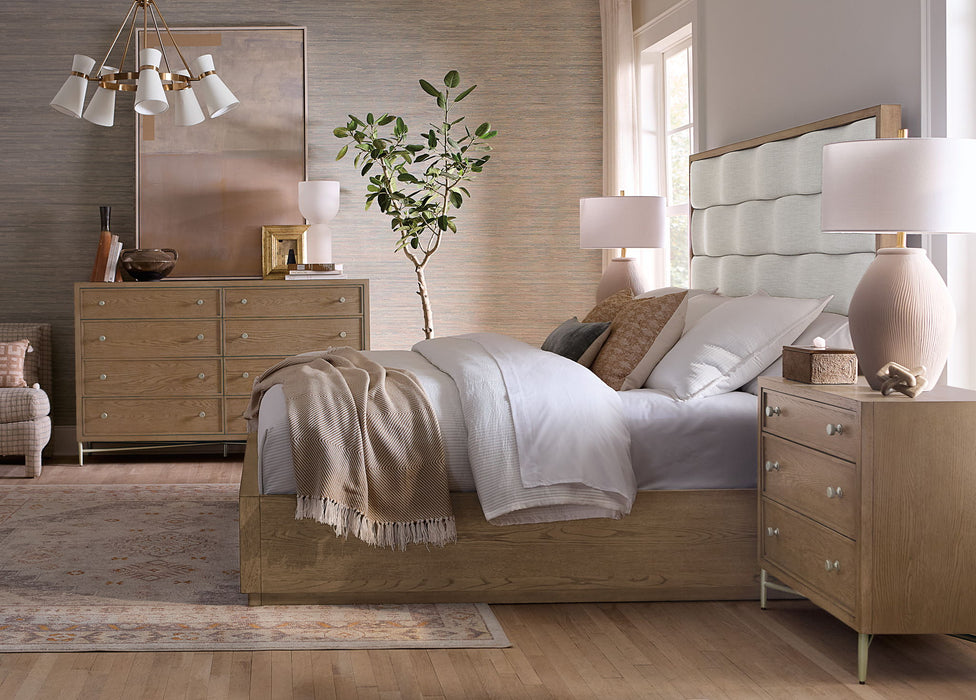 Sonnet - Eight-Drawer Dresser - Dark Gray / Light Brown