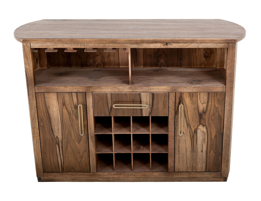 Balam - 1 Drawer & 2 Door Bar - Light Brown