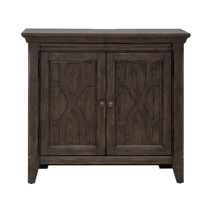 Paradise Valley - 2 Door Bedside Chest With Charging Station - Dark Brown