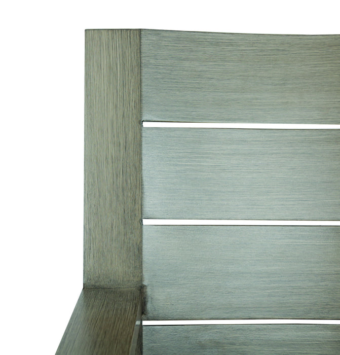 Laguna - Club Chair, No Welt - Canvas Flax / Gray