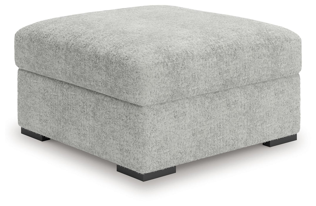 Cuddle Plush - 3 Pc. - 3-Piece Sectional, Chair And Ottoman - Arctic