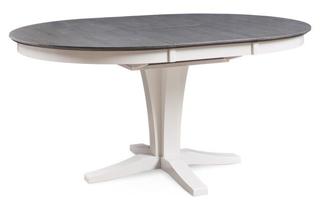 Cosmopolitan Collection - 48" x 66" Ext Top w/30"H Verona Pedestal in and White