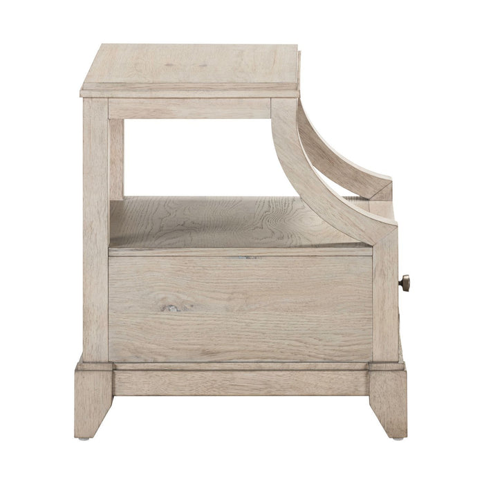 New Haven - Chairside Table - Sanctuary White