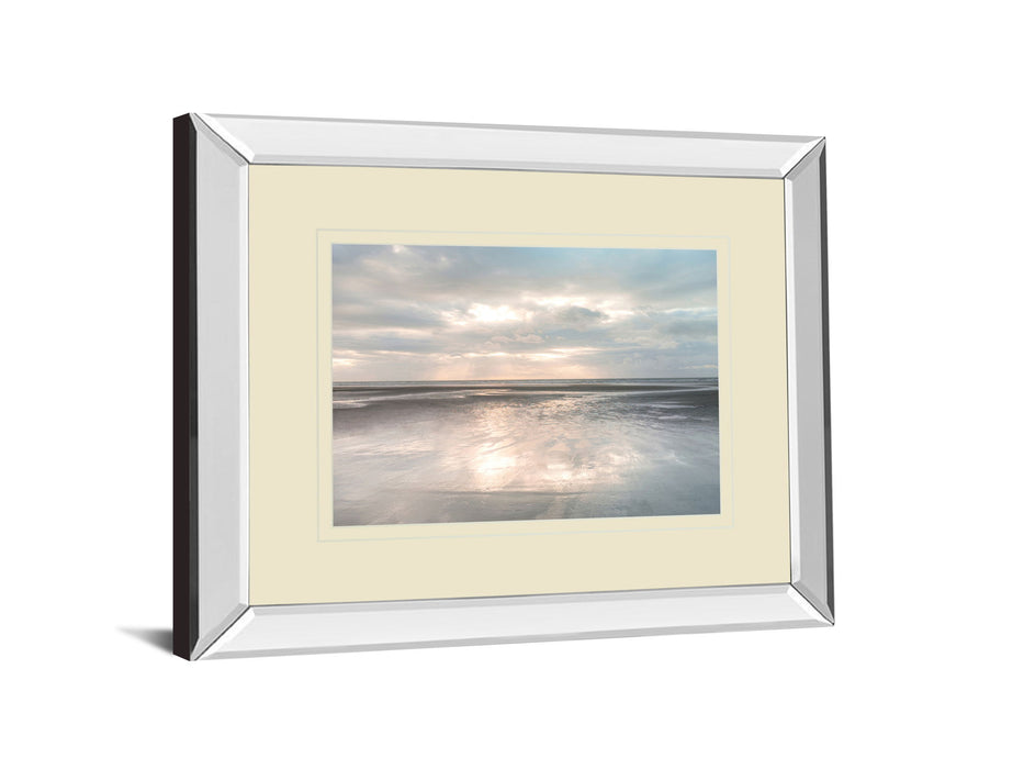 Silver Sands By Assaf Frank - Mirror Framed Print Wall Art - Beige