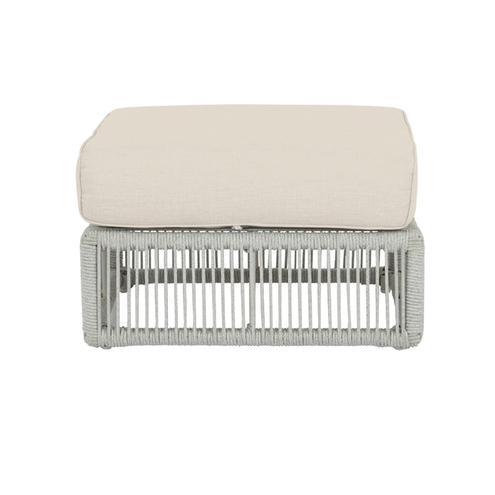 Miami - Ottoman, With Self Welt - Echo Ash / Pearl Silver