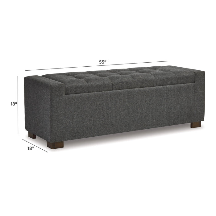 Cortwell - Storage Bench - Gray