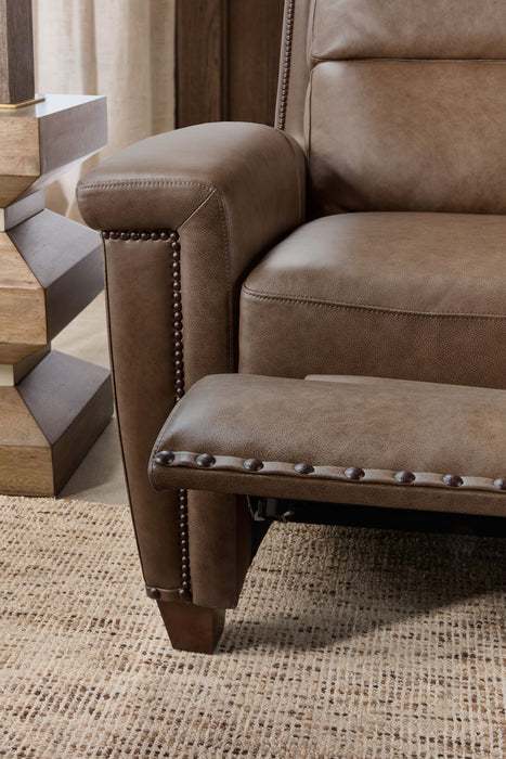 MS - Julian Zero Gravity Power Sofa with Power Headrest - Dark Brown