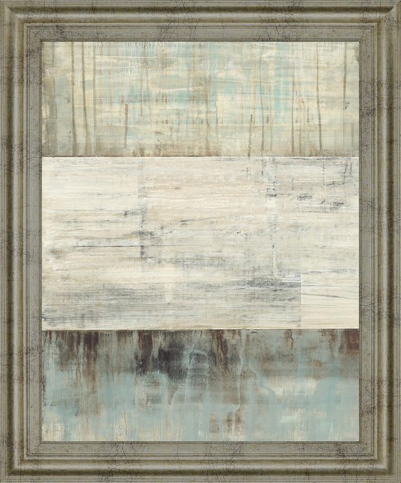 Cool Drift - 28" x 34" Framed Wall Art - Beige