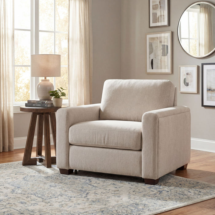 SS - Griffin Twin Sleeper Chair - New Page Flax
