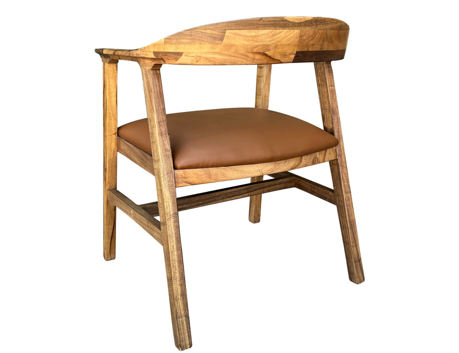 Tulum - Chair With Arms - Golden Brown