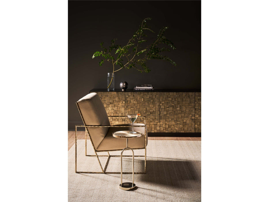 Modern - Fawn Martini Table - Pearl Silver