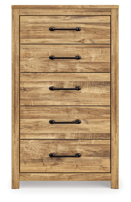 Maystonna - Five Drawer Chest - Brown