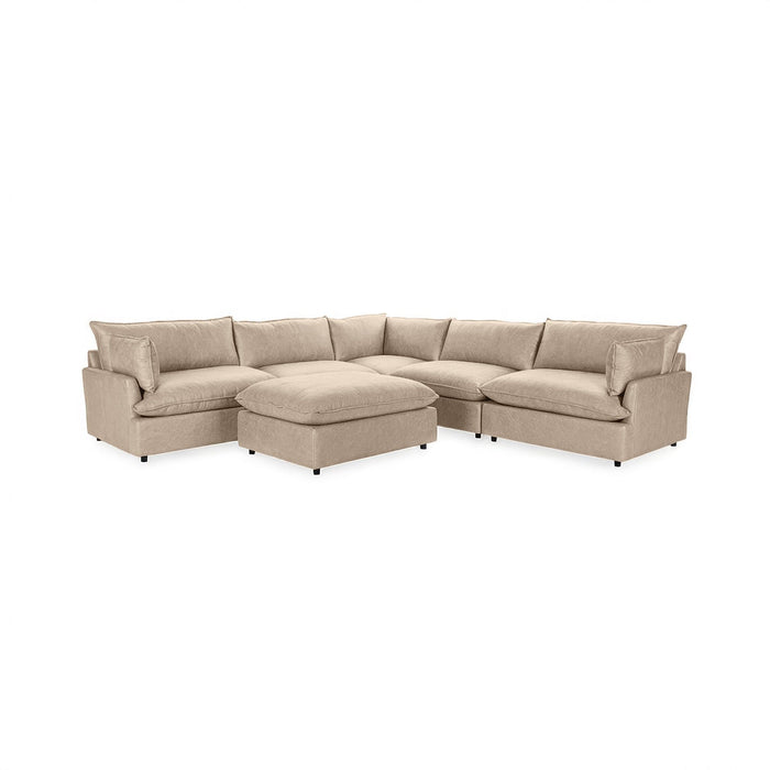 Caplan - 6 Piece Modular Sectional With Ottoman
