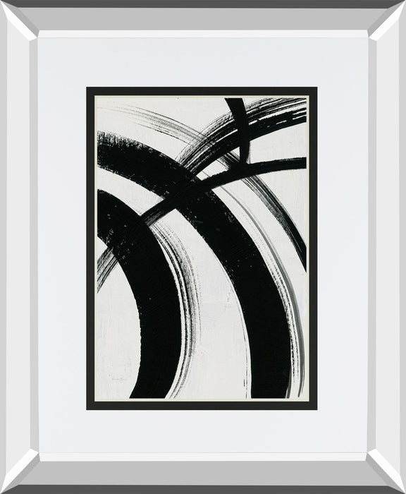 Spontaneous I By Farida Zaman Mirrored Frame - Gray
