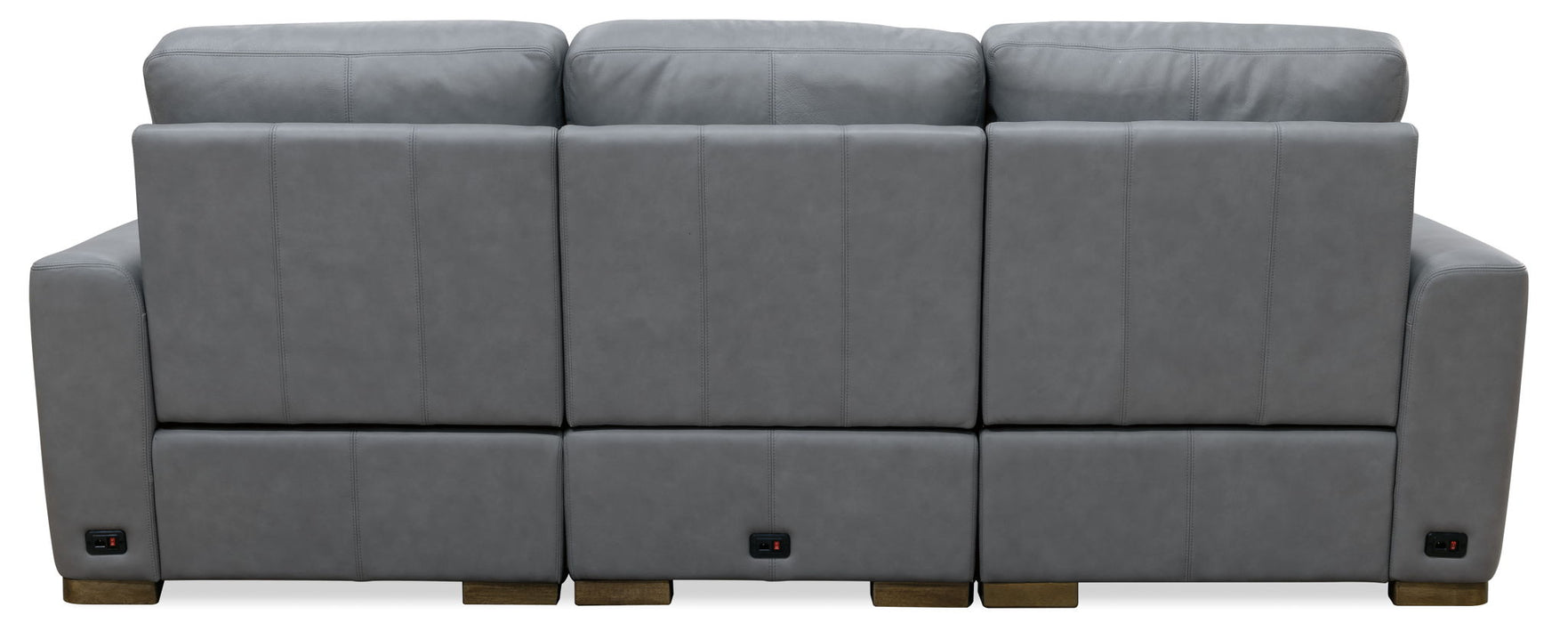 MS - Optimus Three Seat Power Sofa - Dark Gray