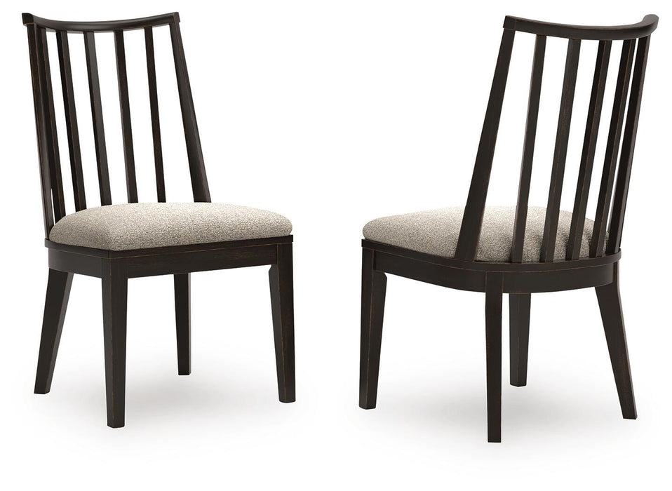 Galliden - Dining Upholstered Side Chair (Set of 2) - Black