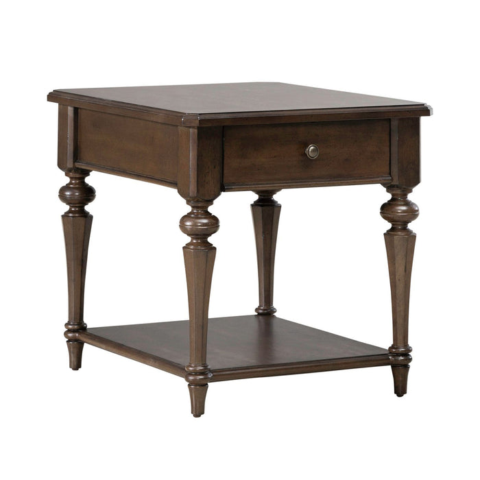 Arden Road - Drawer End Table - Satin Cherry