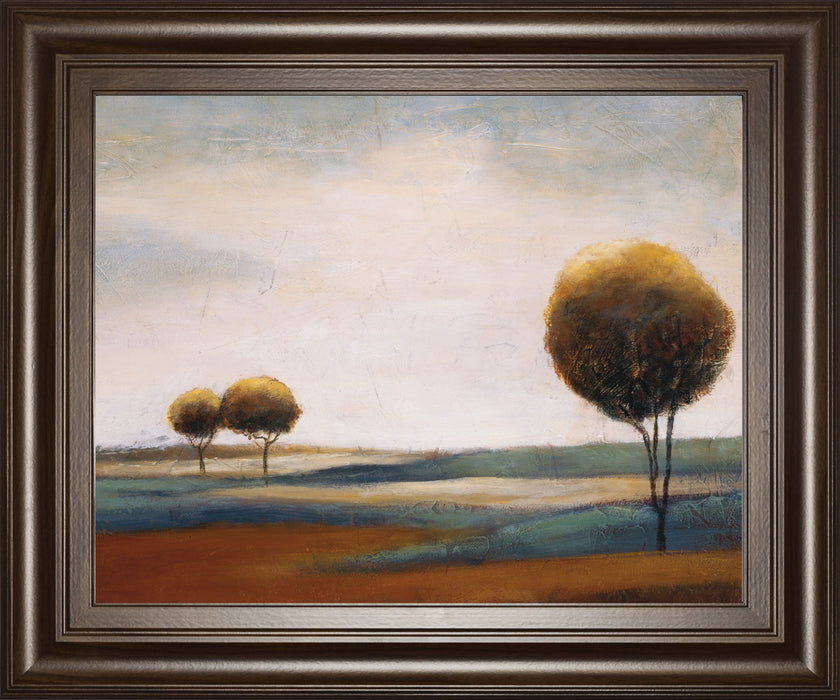 Tranquil Plains Il By Ursula Salemink-Roos - Framed Print Wall Art - Beige