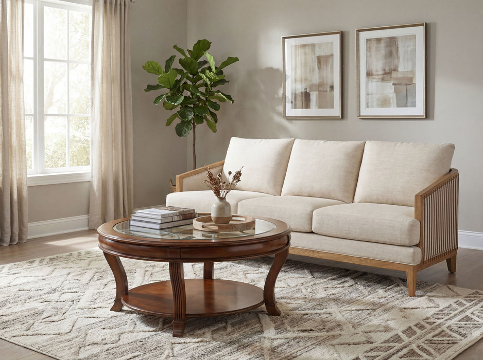 SS - Enveyed Stationary Sofa - Beige