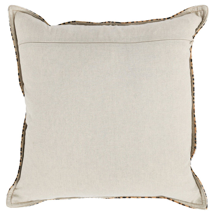 Leopard - 20" x 20" Pillow - Camel / Black