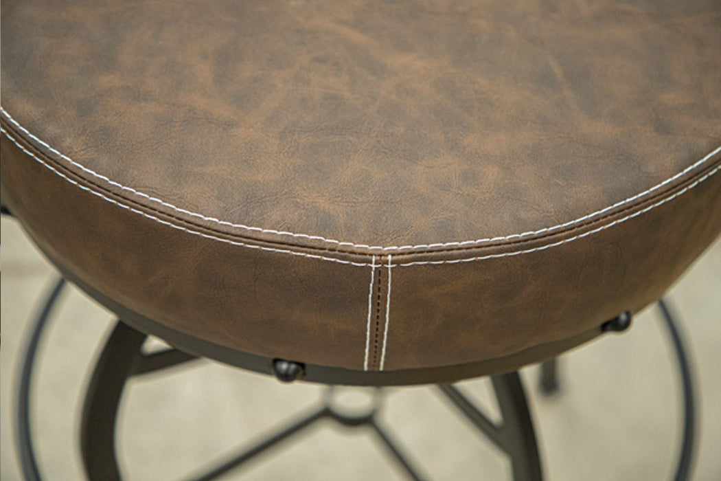 Adjustable Swivel Stool - Brown