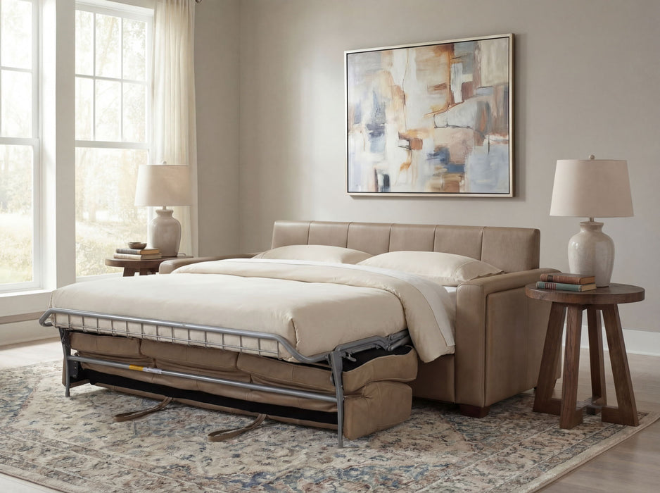 SS - Griffin Queen Sleeper Sofa - Light Brown