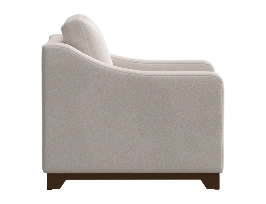 Natural Parota - Armchair - Mink Withe