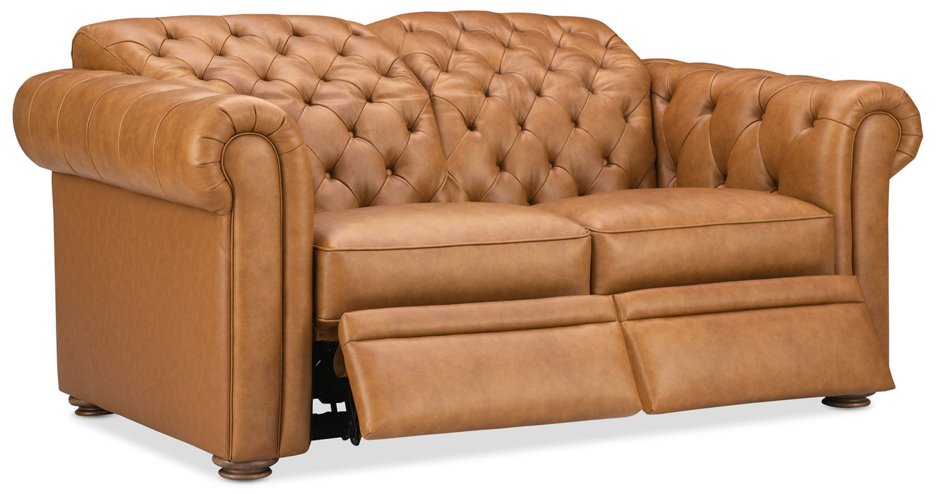 MS - Glover Power Reclining Loveseat With Power Headrest - Brown