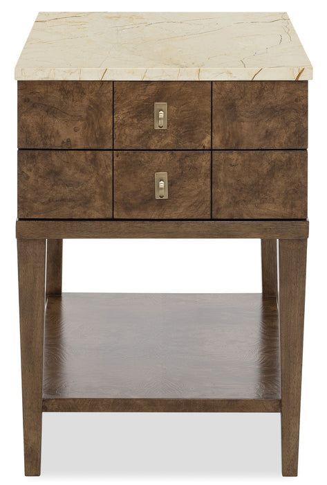 Melange - Penelope Chairside Table - Brown