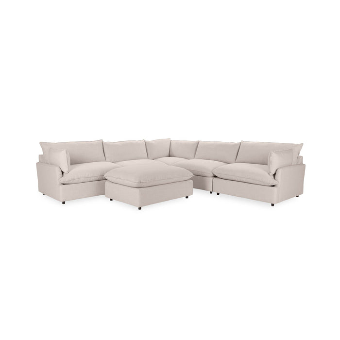 Caplan - 6 Piece Modular Sectional With Ottoman