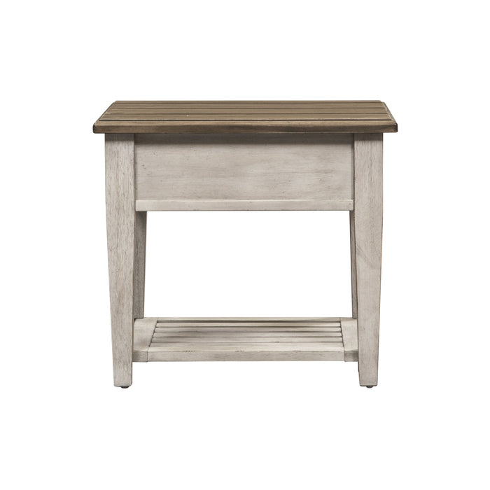 Heartland - Drawer End Table - White