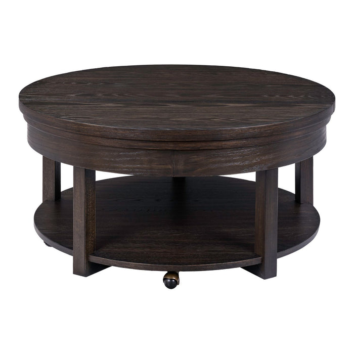 Weston - Round Lift Top Cocktail Table - Brown