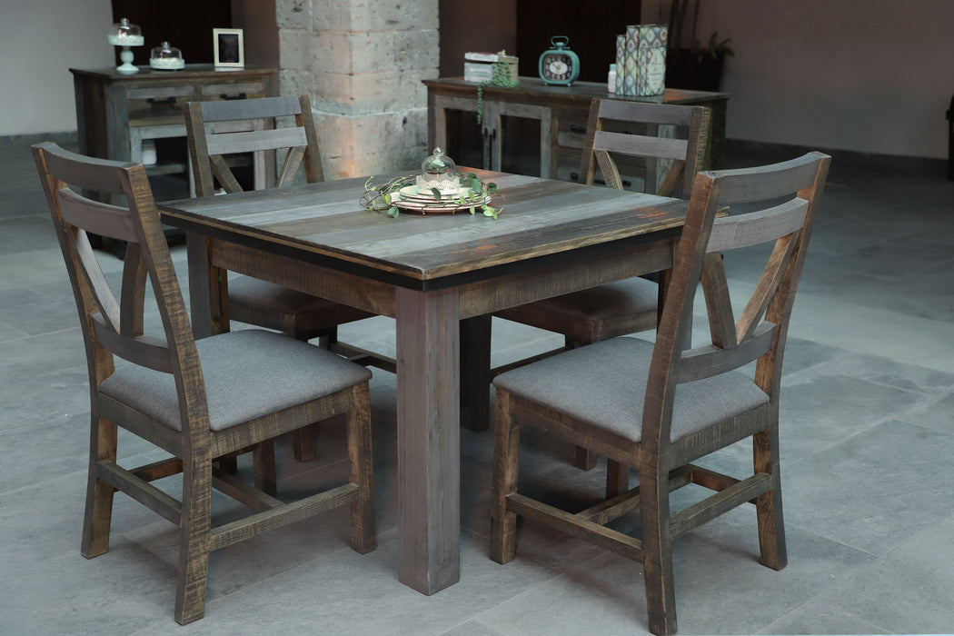 Loft Brown - 42" Table - Two Tone Gray / Brown