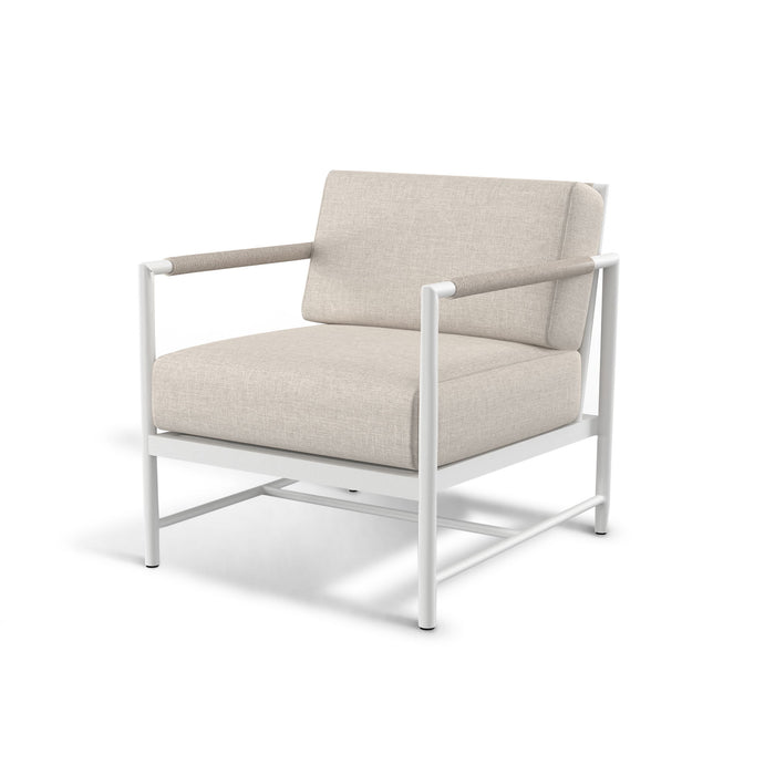 Sabbia - Club Chair, No Welt - Echo Ash / White