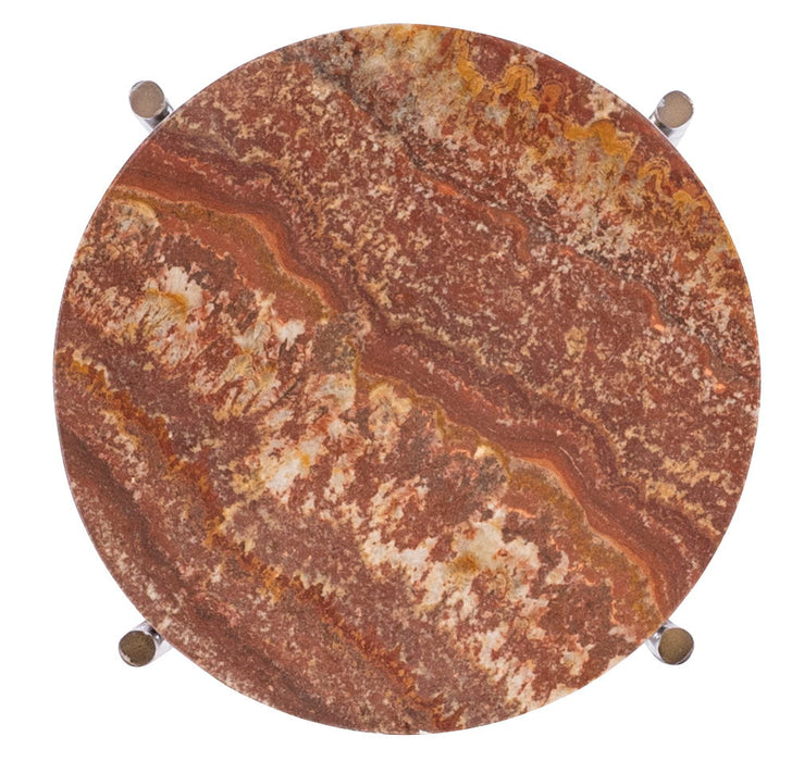 Melange - Joie De Vivre Spot Table - Red / Gold