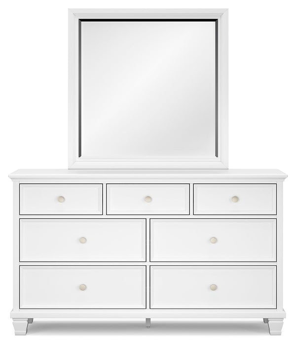Fortman - White - Dresser And Mirror
