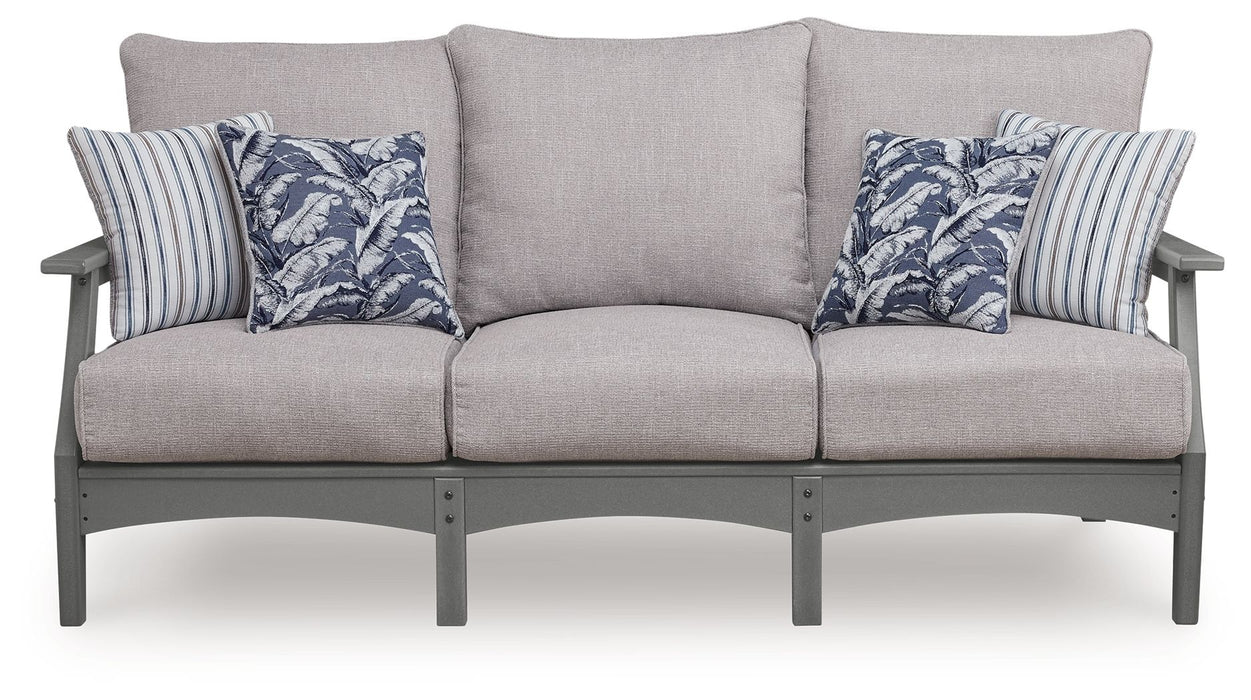 Cove Beach - Sofa With Cushion - Gray