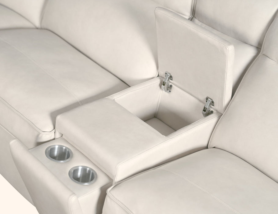 MS - Vann Six-Piece Power Sectional - White