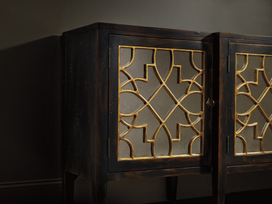 Sanctuary - Four-Door Mirrored Console Table