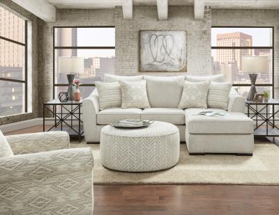 9778 Vibrant Vision Oatmeal Accent Ottoman