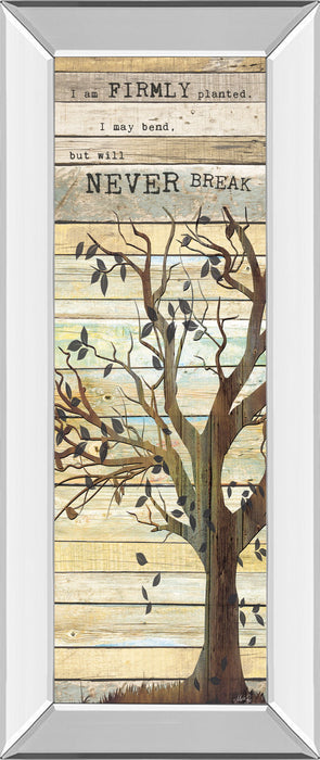 I Am Firmly Planted By Marla Rae - Mirror Framed Print Wall Art - Beige