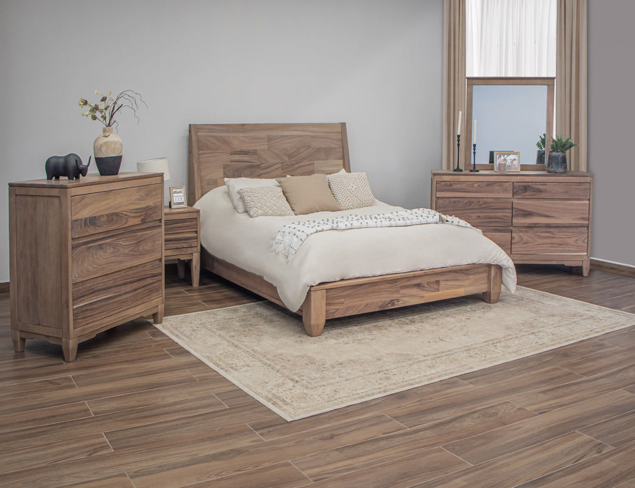 Parota Nova - Nightstand - Brown Cappuccino/Natural Parota Capital Discount Furniture Home Furniture, Furniture Store