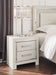 Zyniden - Silver - Two Drawer Night Stand Capital Discount Furniture Home Furniture, Furniture Store