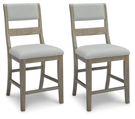 Moreshire - Bisque - Upholstered Barstool Capital Discount Furniture Home Furniture, Furniture Store