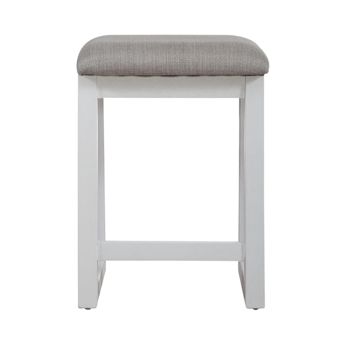 Palmetto Heights - Upholstered Console Stool - White Capital Discount Furniture Home Furniture, Furniture Store
