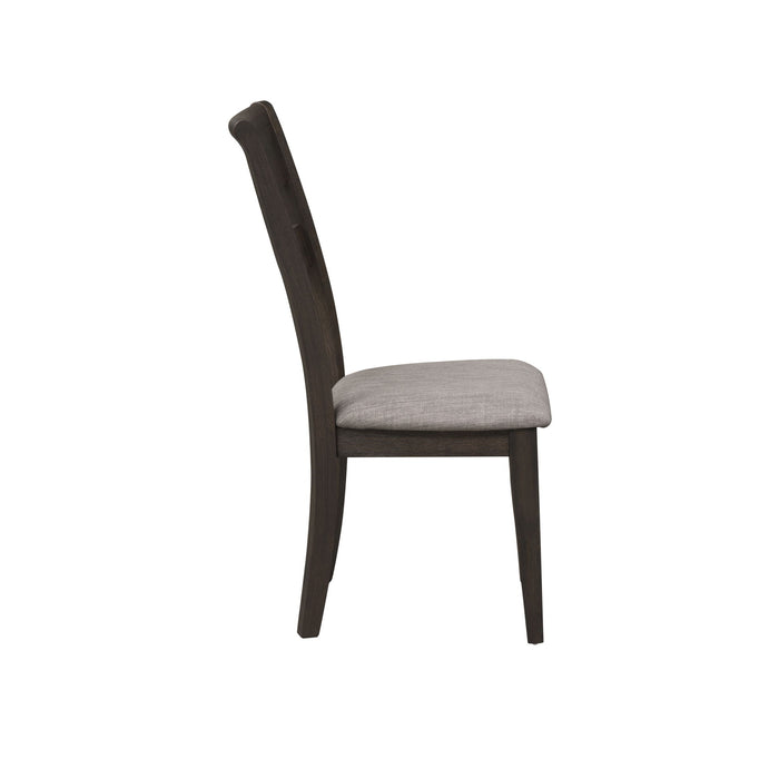 Double Bridge - Splat Back Side Chair - Dark Brown Capital Discount Furniture Home Furniture, Home Decor, Furniture