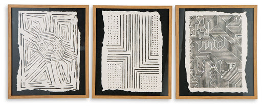 Wonderstow - Black / Beige - Wall Art Set (Set of 3) Capital Discount Furniture Home Furniture, Furniture Store