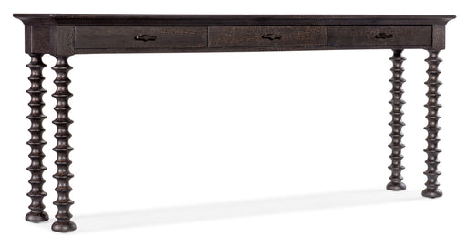 Big Sky - Turned Leg Sofa Table - Black Capital Discount Furniture Home Furniture, Furniture Store