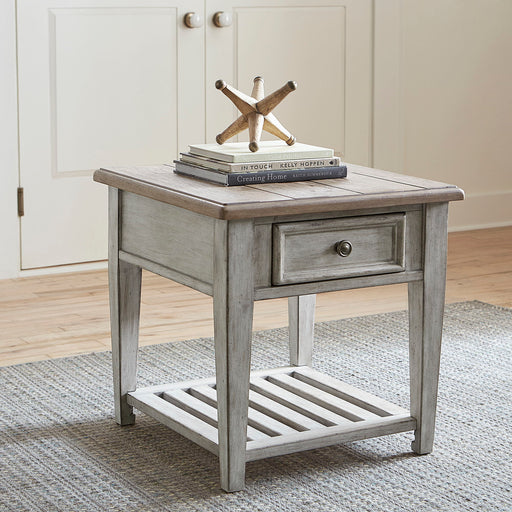 Heartland - Drawer End Table - White Capital Discount Furniture Home Furniture, Furniture Store