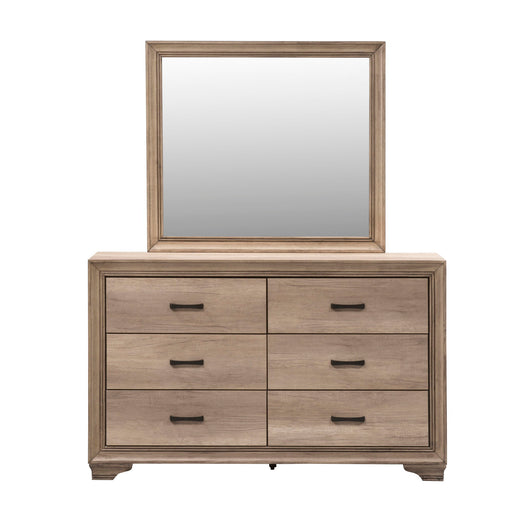 Sun Valley - Dresser & Mirror - Light Brown Capital Discount Furniture Home Furniture, Furniture Store